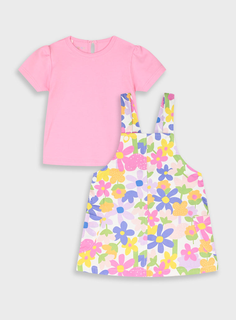 Infant Set(Dungaree,Blouse) for Girls Energiers