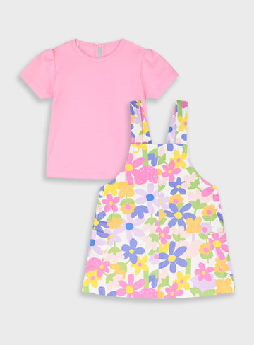 Infant Set(Dungaree,Blouse) for Girls Energiers