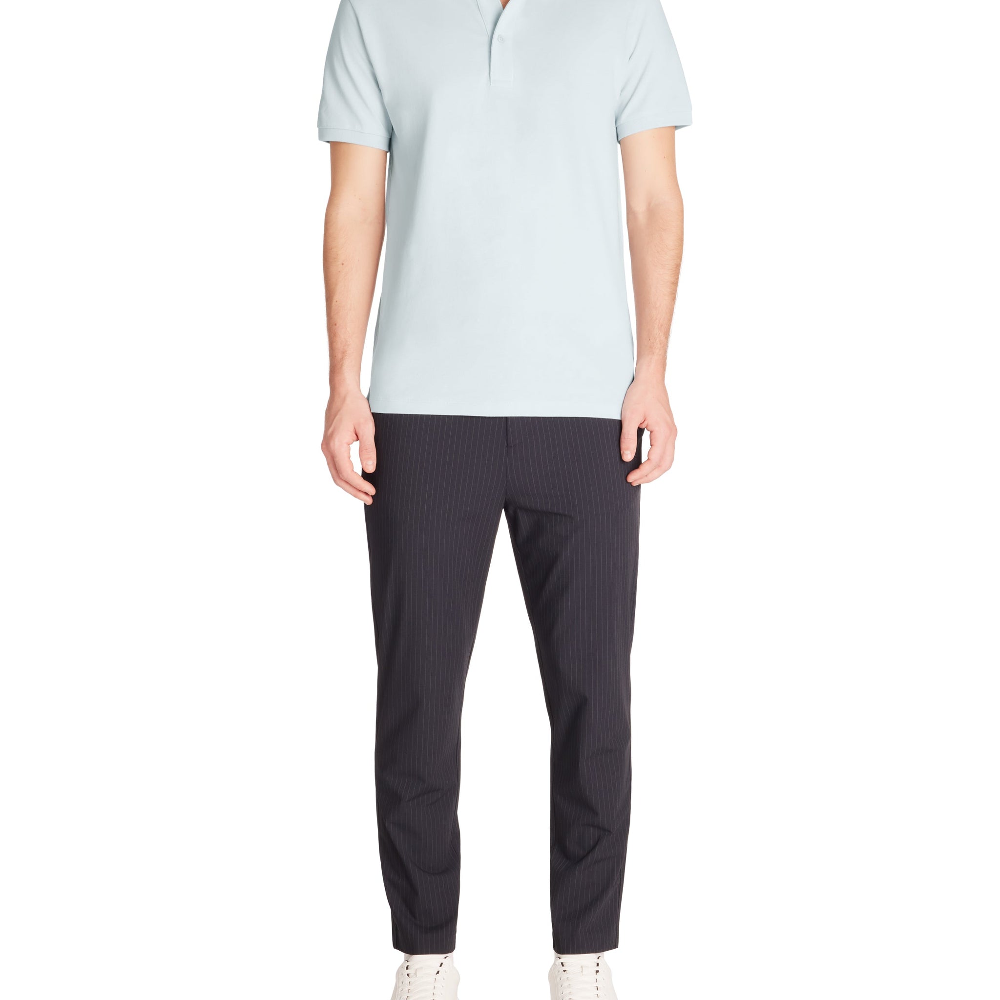 Teone Baby Blue Short Sleeves Polo
