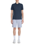 Teone Navy Blue 02 Short Sleeves Polo Celio