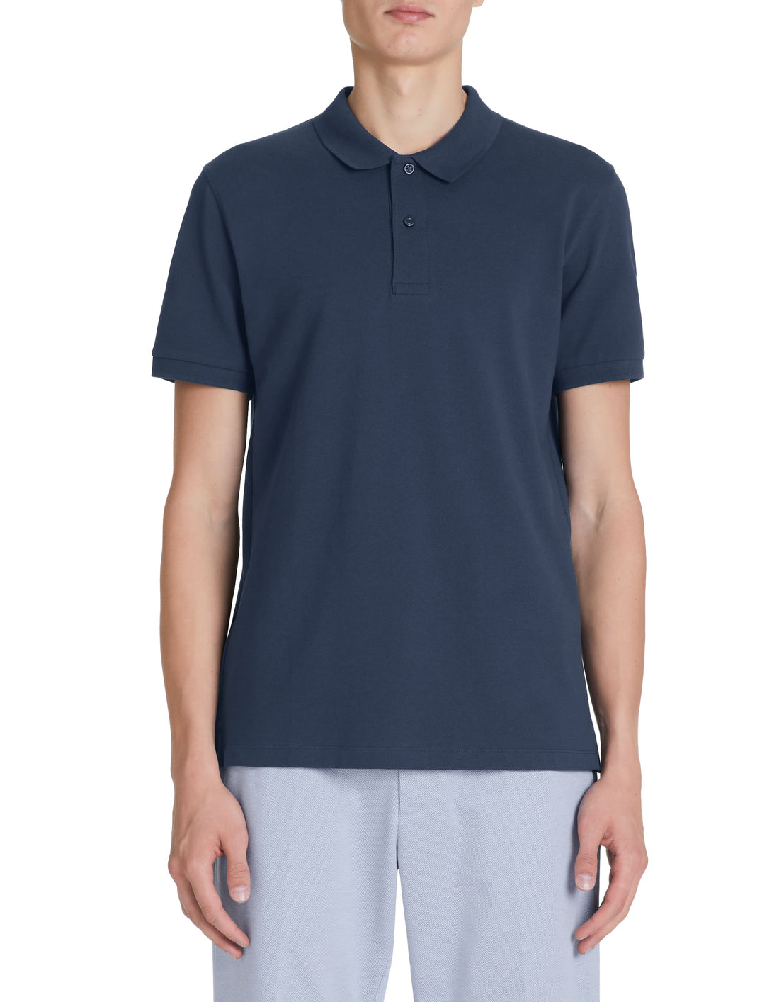 Teone Navy Blue 02 Short Sleeves Polo Celio