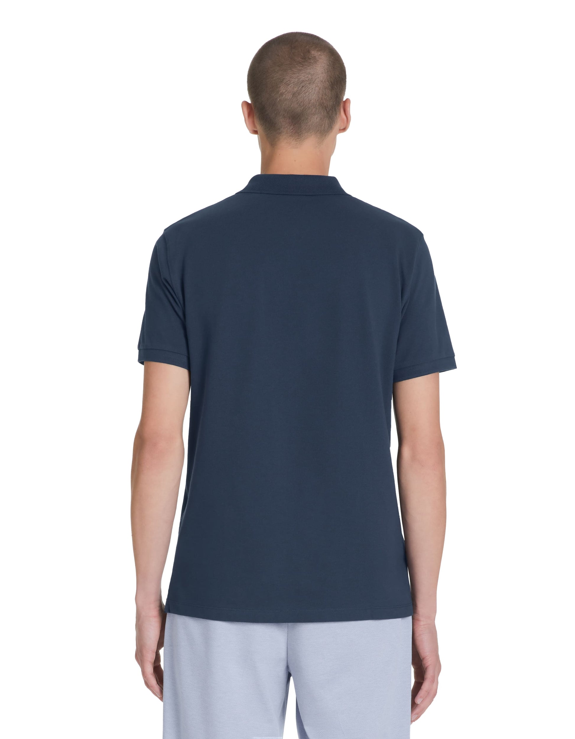 Teone Navy Blue 02 Short Sleeves Polo Celio