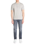 Teone Light Grey Short Sleeves Polo Celio