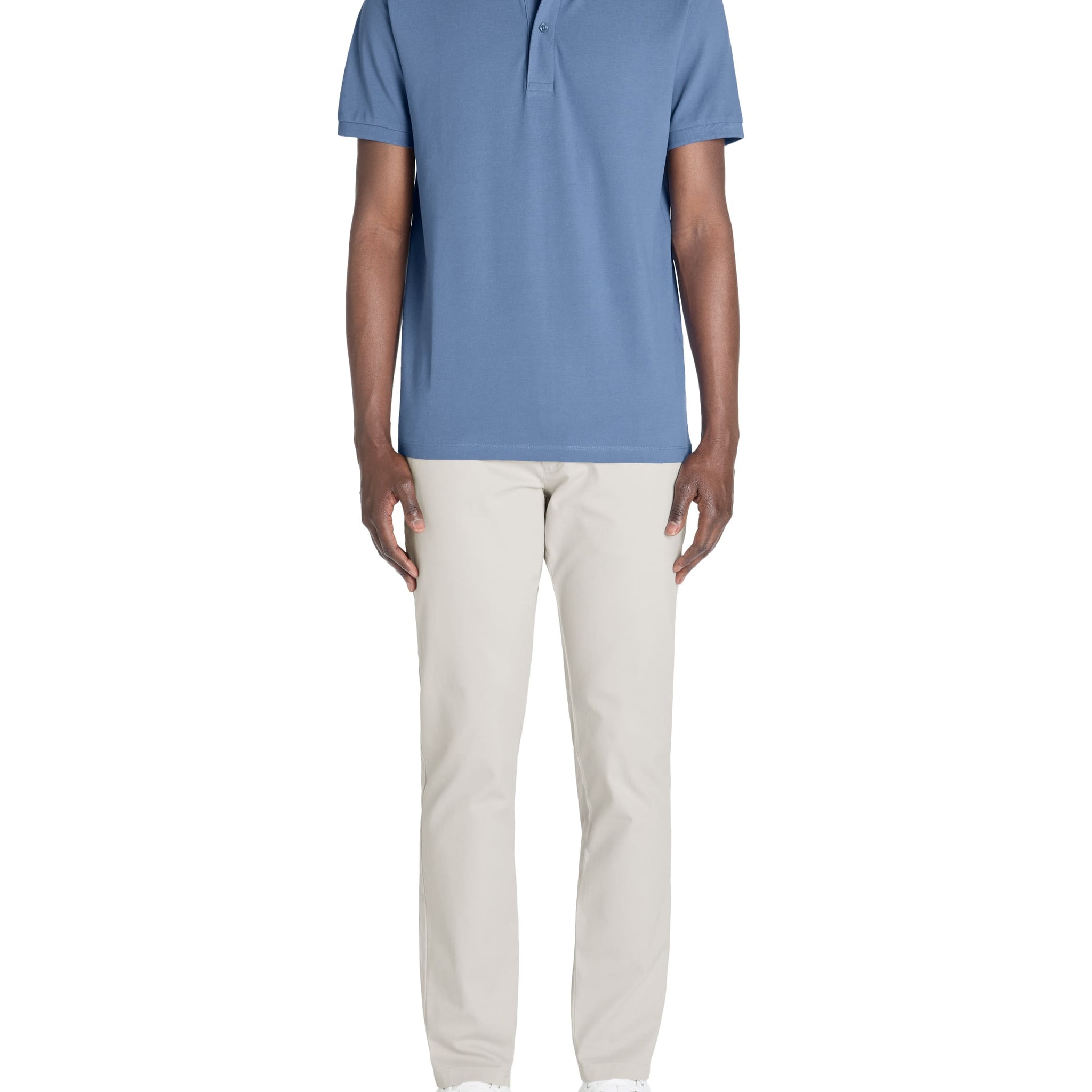 Teone Blue Storm Short Sleeves Polo Celio