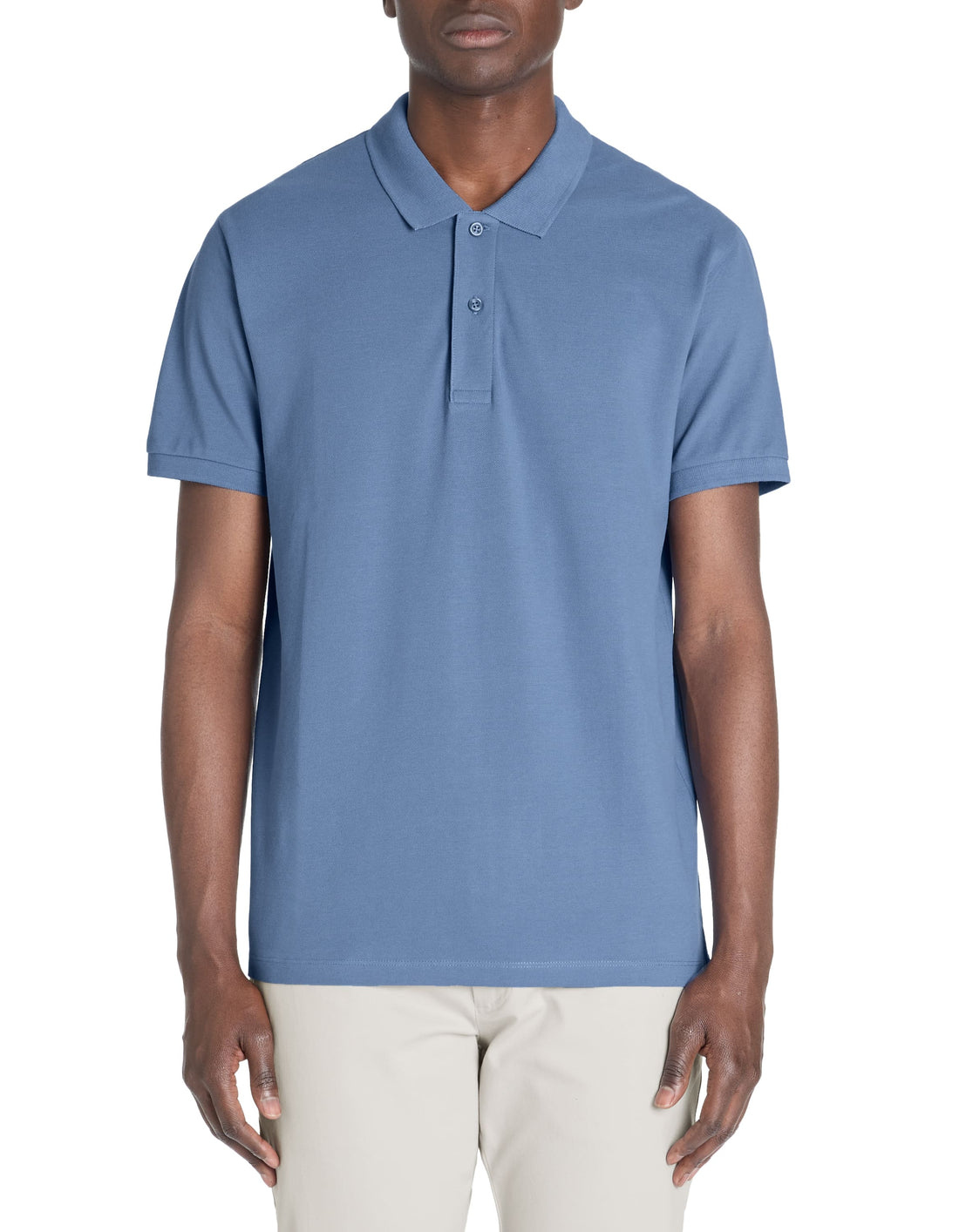 Teone Blue Storm Short Sleeves Polo Celio