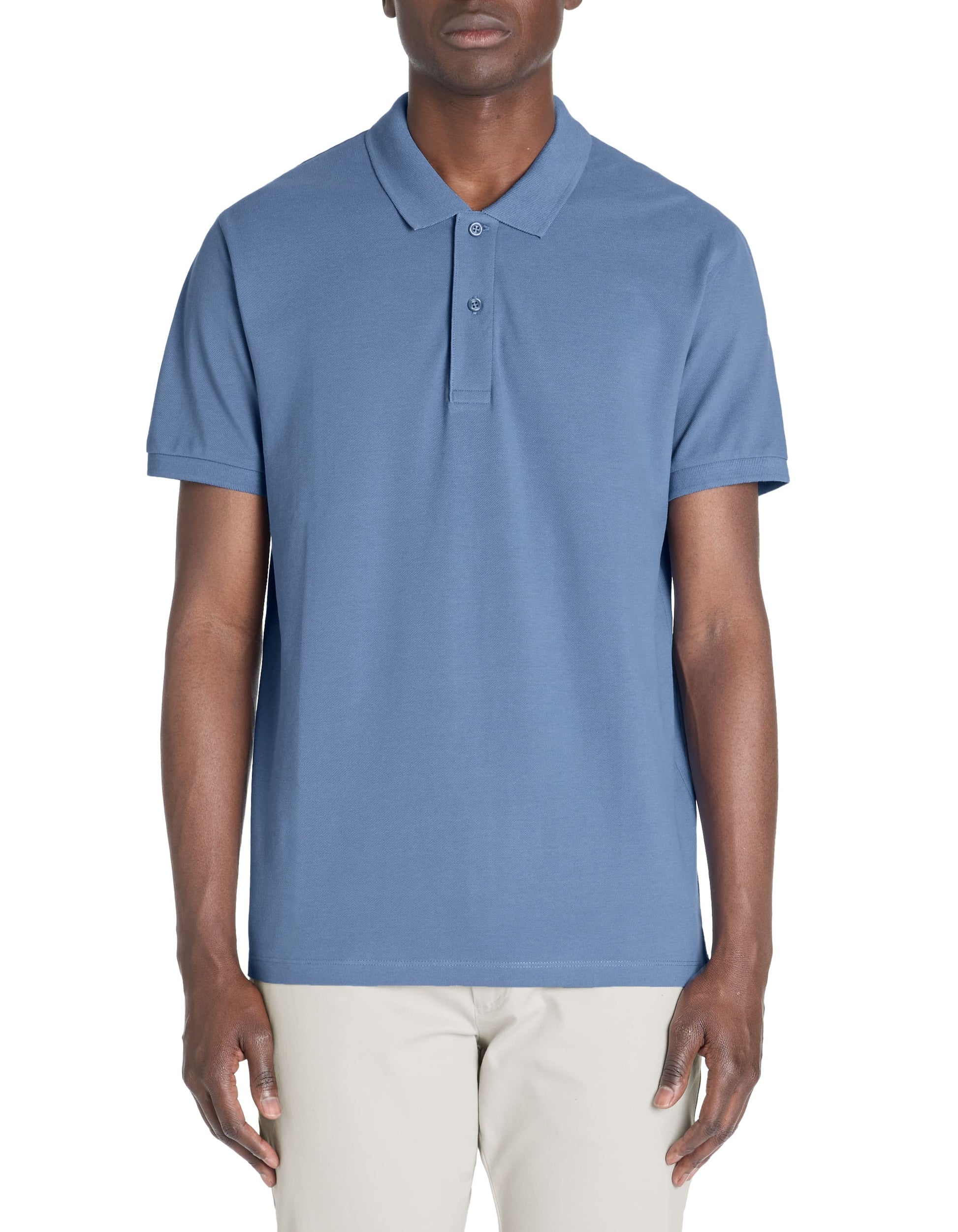 Teone Blue Storm Short Sleeves Polo Celio