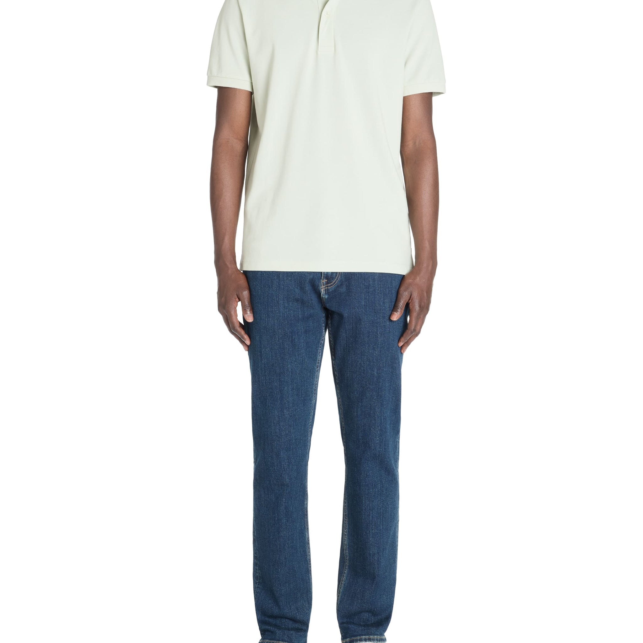 Teone Mineral Green Short Sleeves Polo Celio