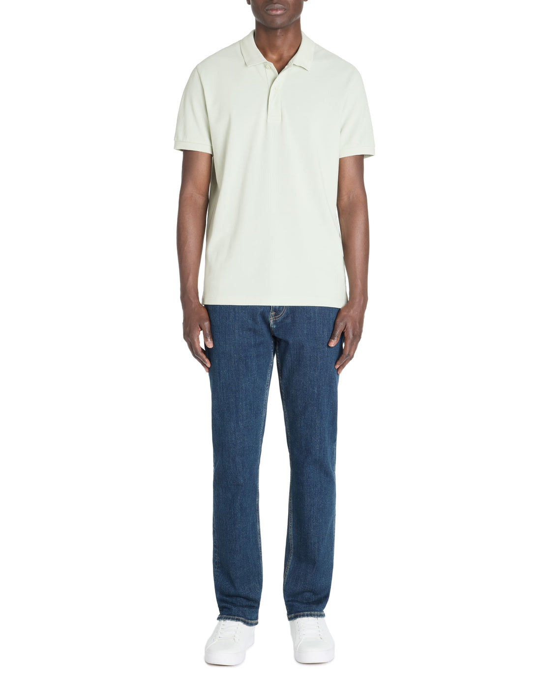 Teone Mineral Green Short Sleeves Polo Celio