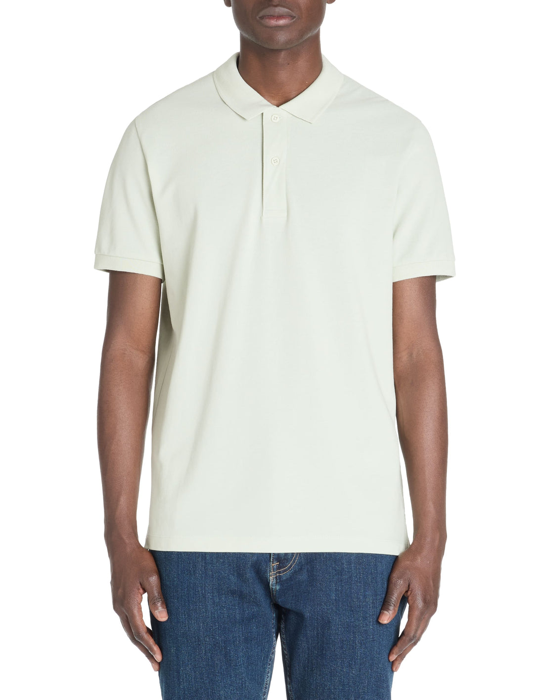 Teone Mineral Green Short Sleeves Polo Celio