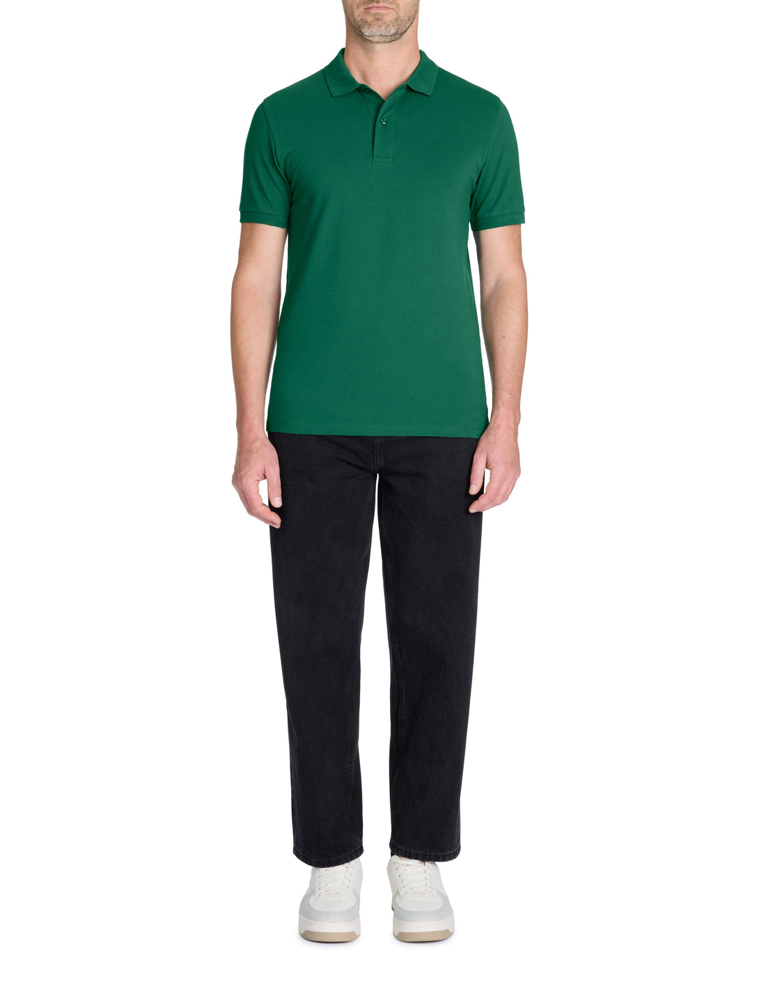 Teone True Green Short Sleeves Polo Celio