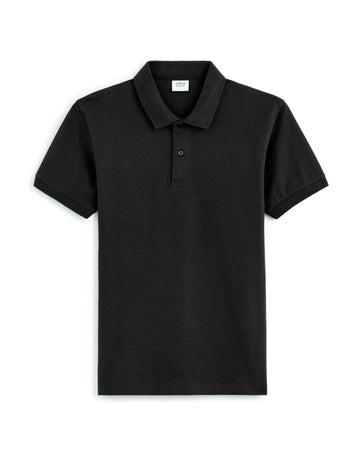 Teone Black Short Sleeves Polo