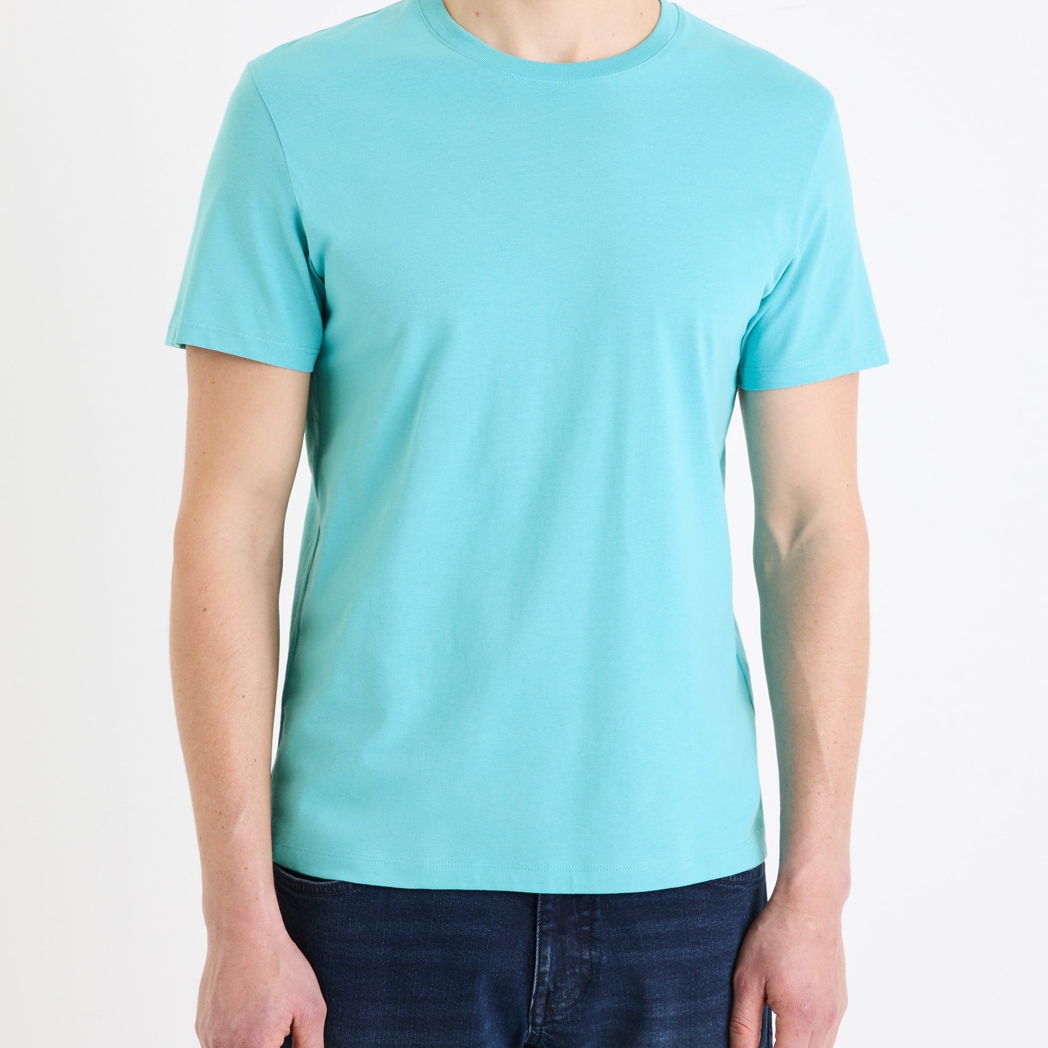 TEBASE LIGHT BLUE SS TSHIRT Celio