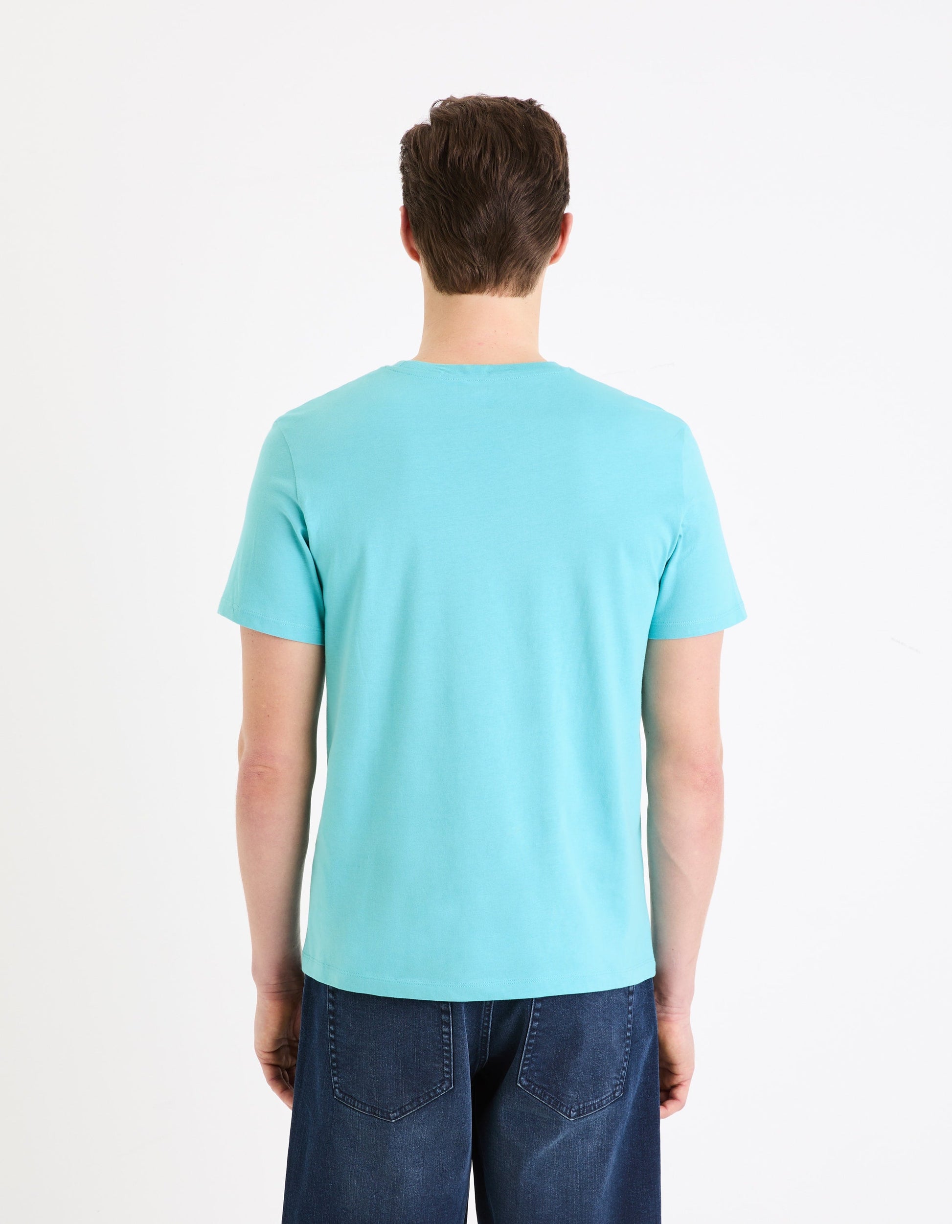 TEBASE LIGHT BLUE SS TSHIRT Celio