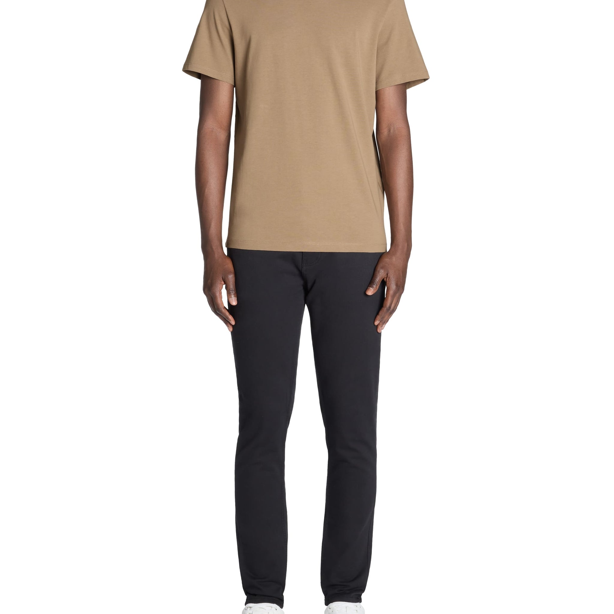 Tebase Light Taupe Short Sleeves Tshirt Celio
