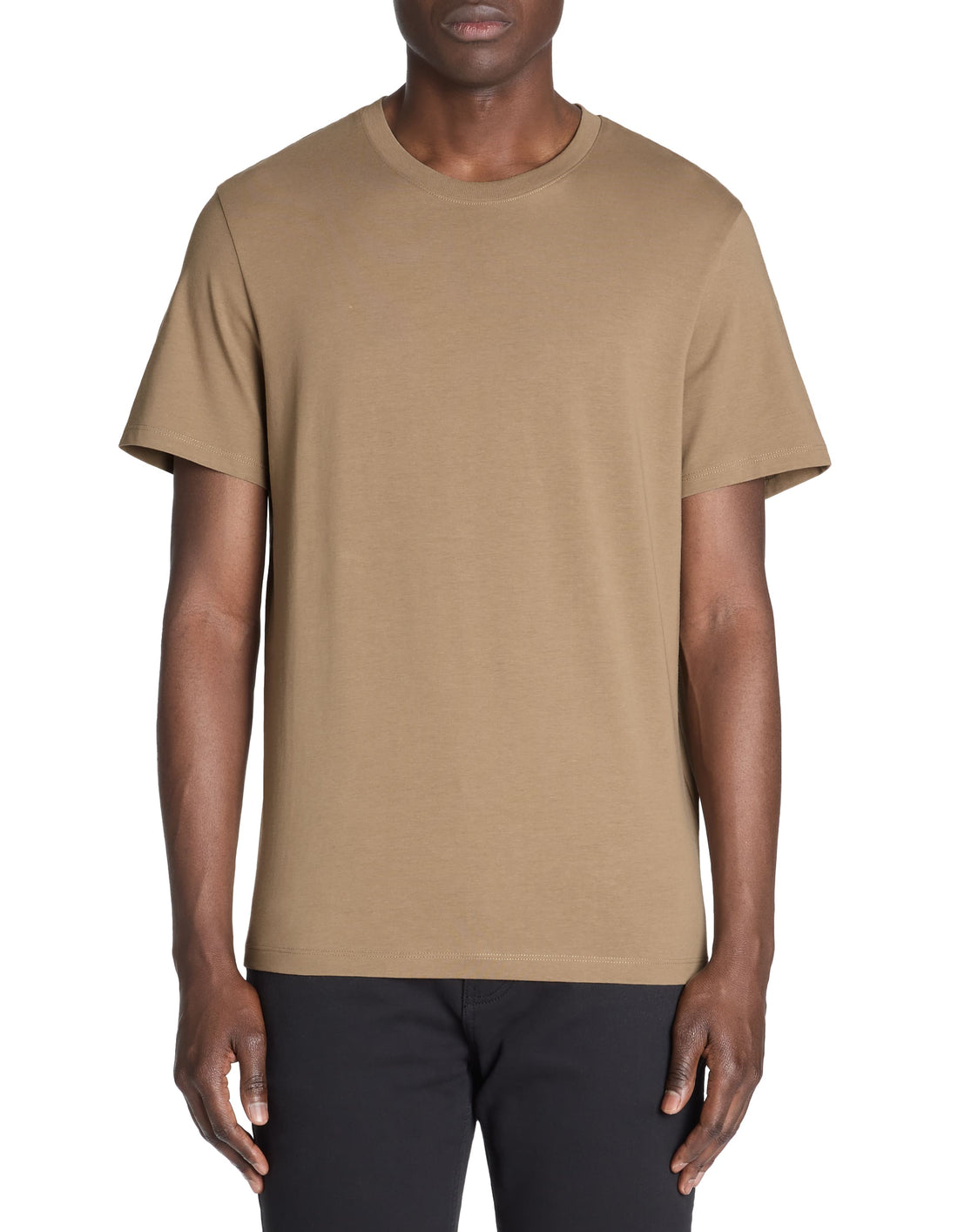 Tebase Light Taupe Short Sleeves Tshirt Celio