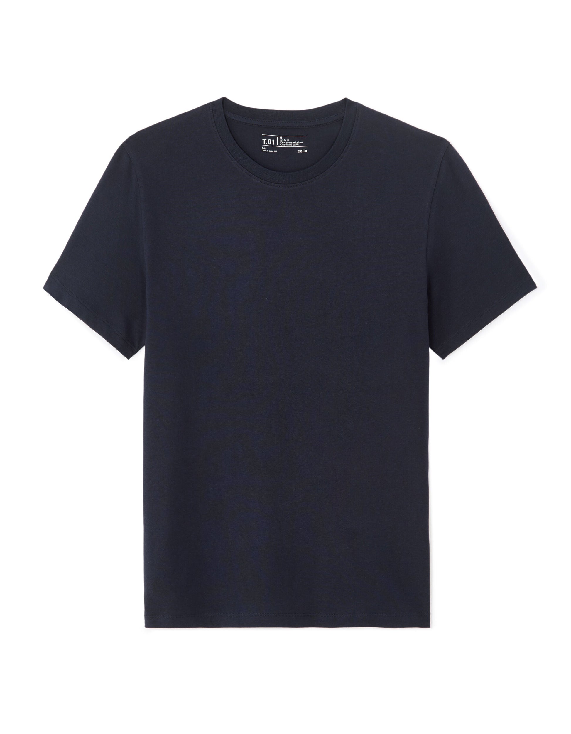 Regular fit crew neck T-shirt 100% cotton Celio