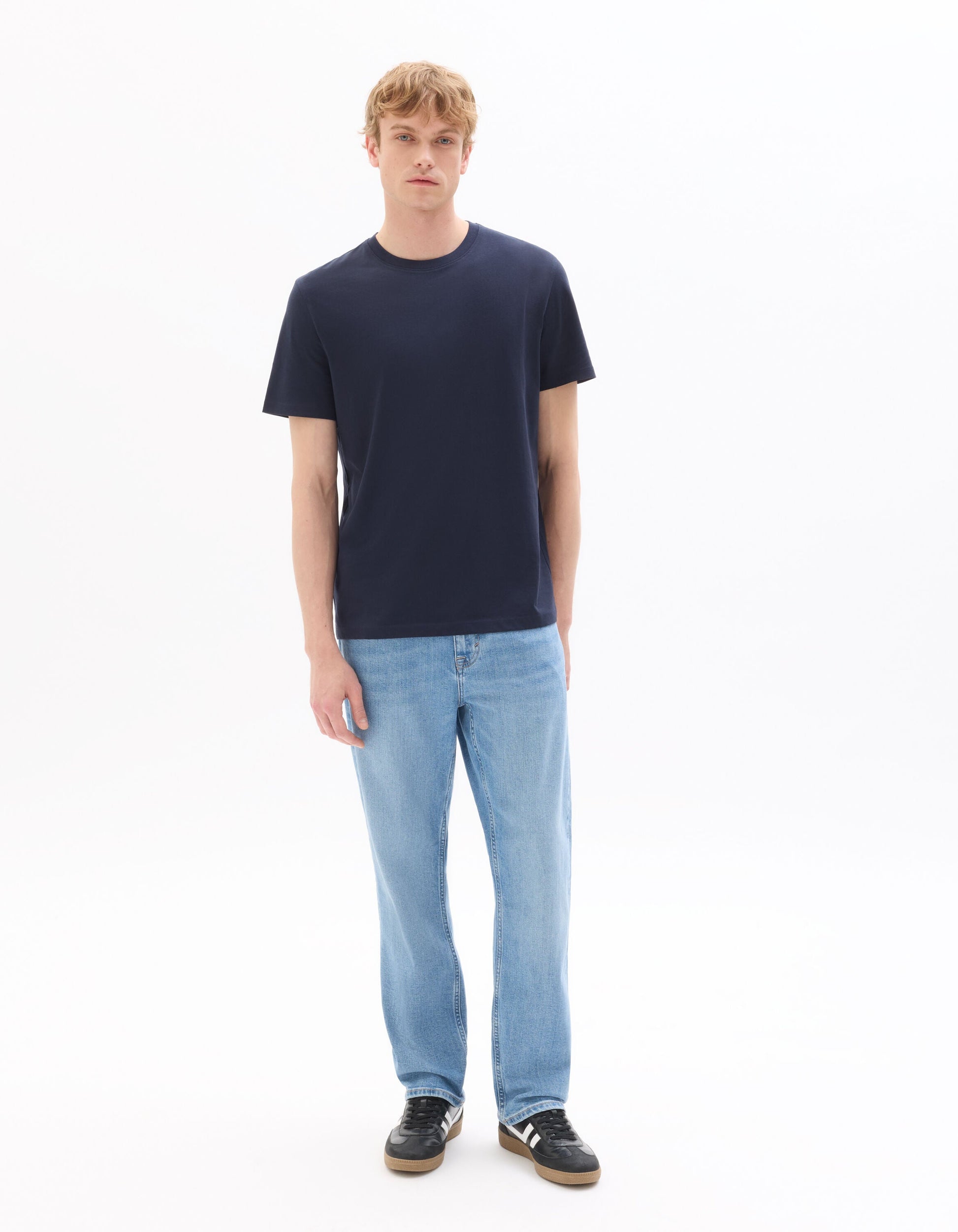Regular fit crew neck T-shirt 100% cotton Celio