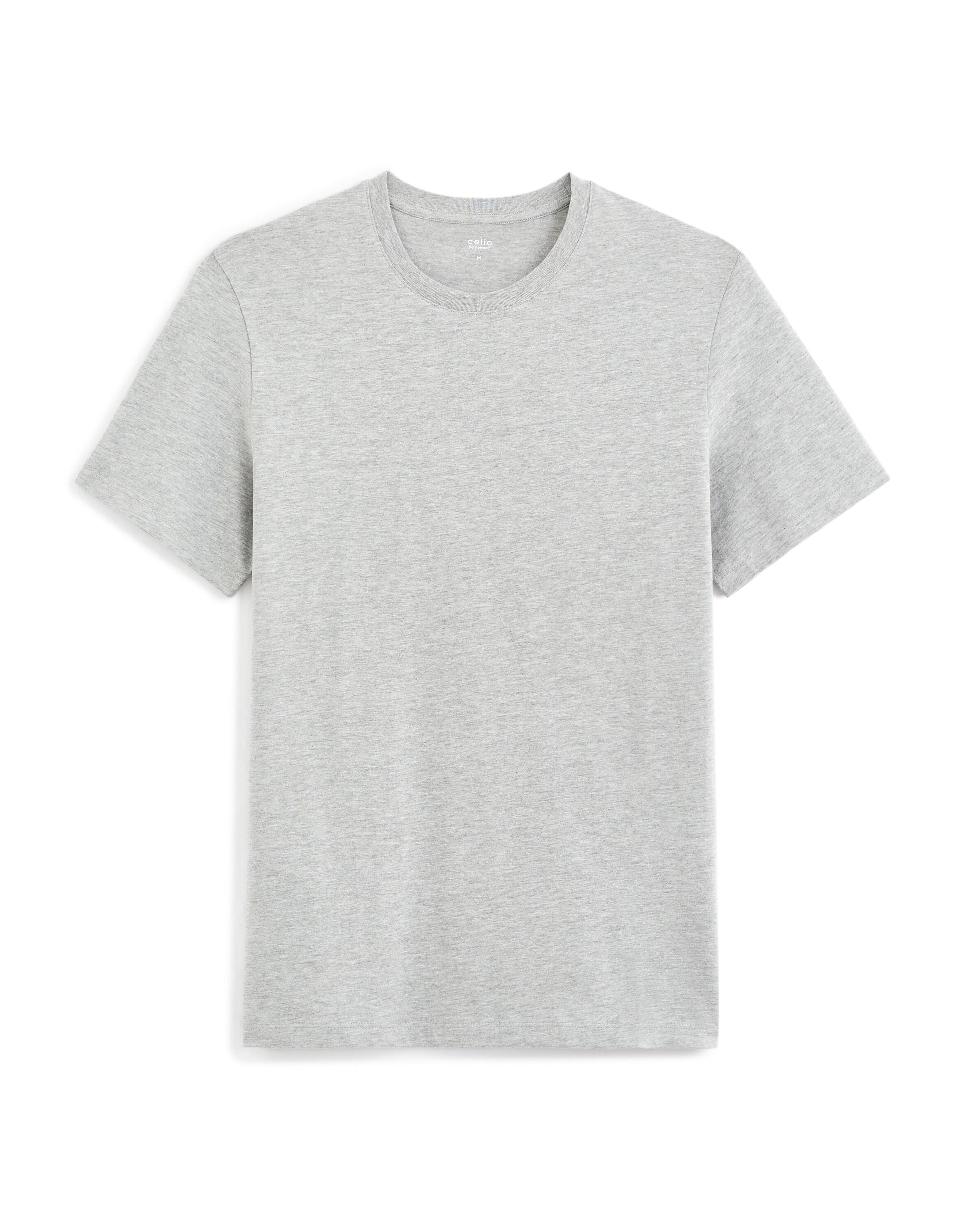 Regular fit crew neck t-shirt in cotton blend Celio