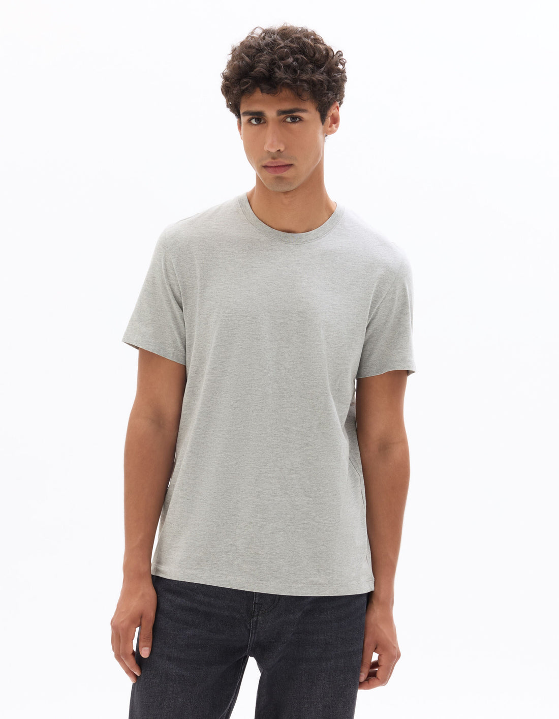 Regular fit crew neck t-shirt in cotton blend Celio