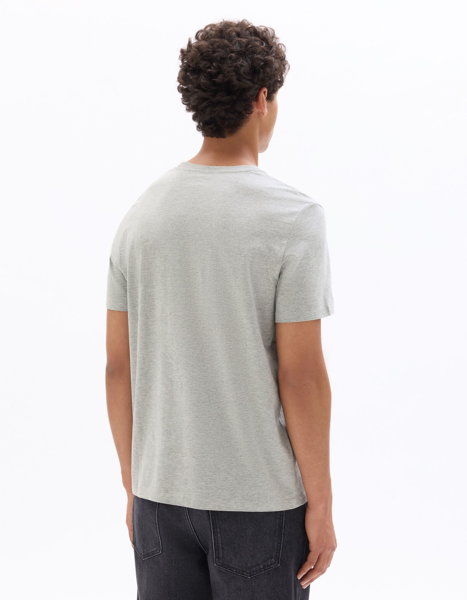 Regular fit crew neck t-shirt in cotton blend Celio