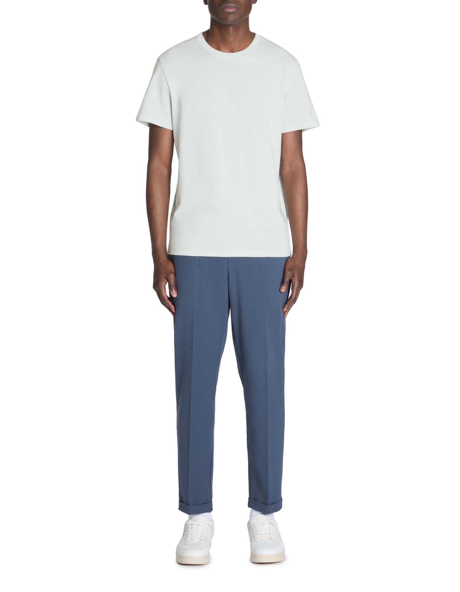 Tebase Ice Blue 05 Short Sleeves Tshirt Celio