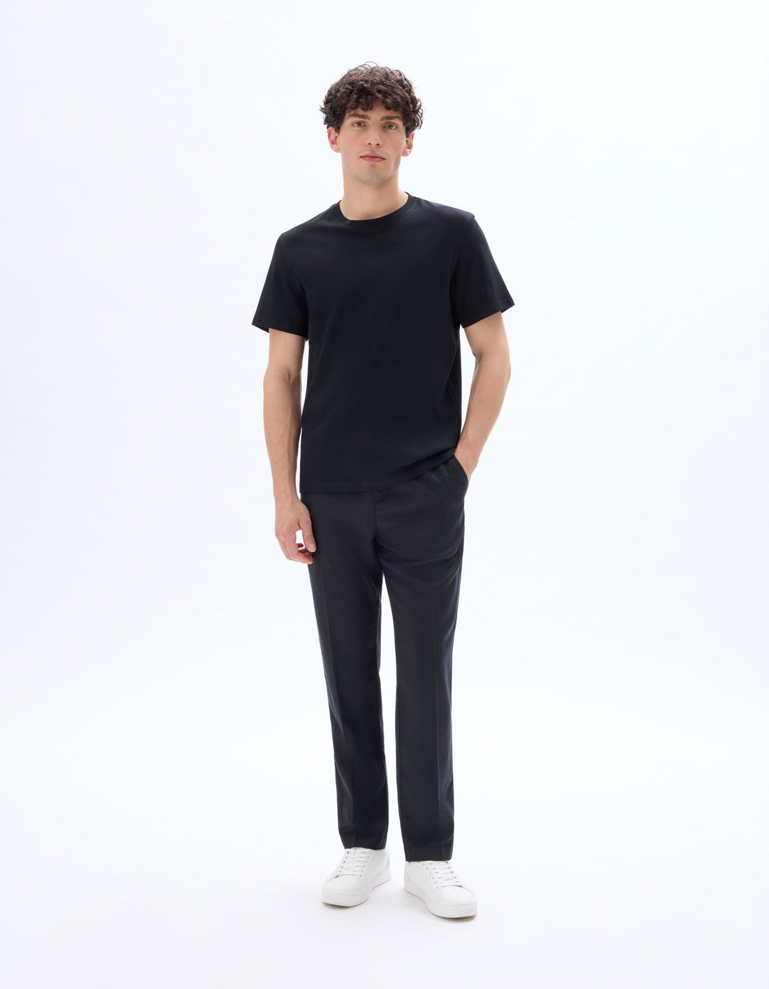 Tebase Black Short Sleeves Tshirt Celio