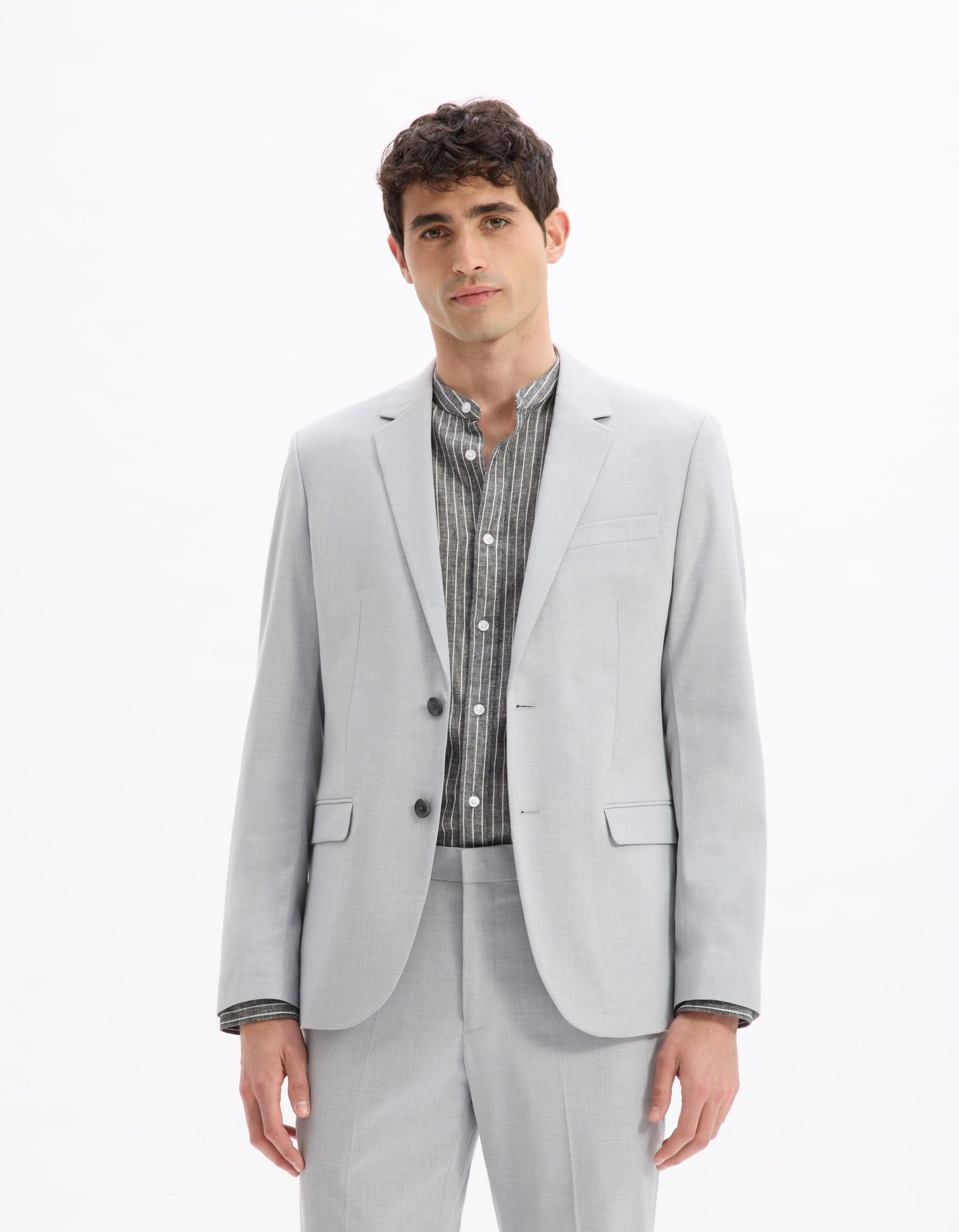Buamaury Light Grey 01 Suit Jacket Celio