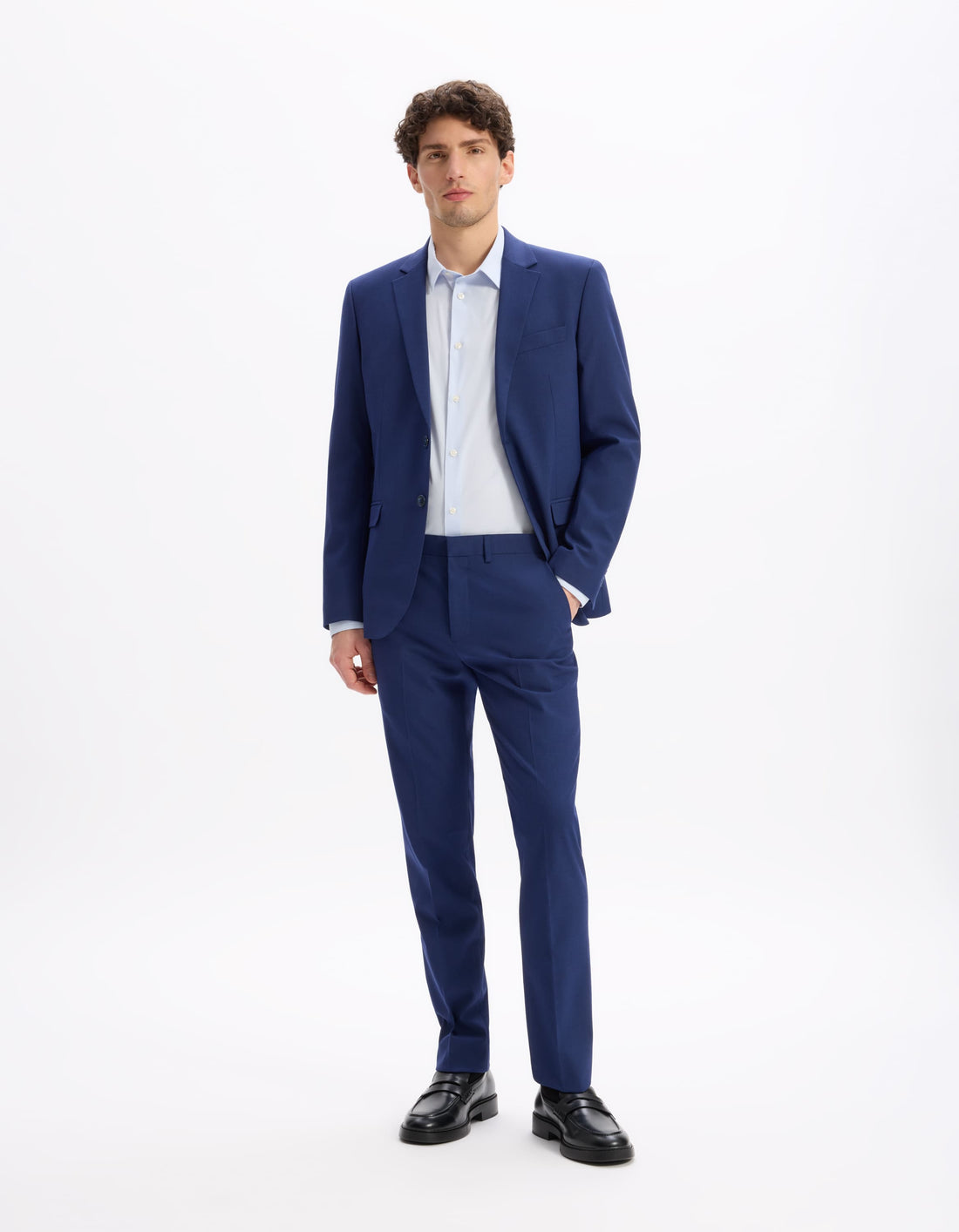 Buamaury Bleu Suit Jacket Celio