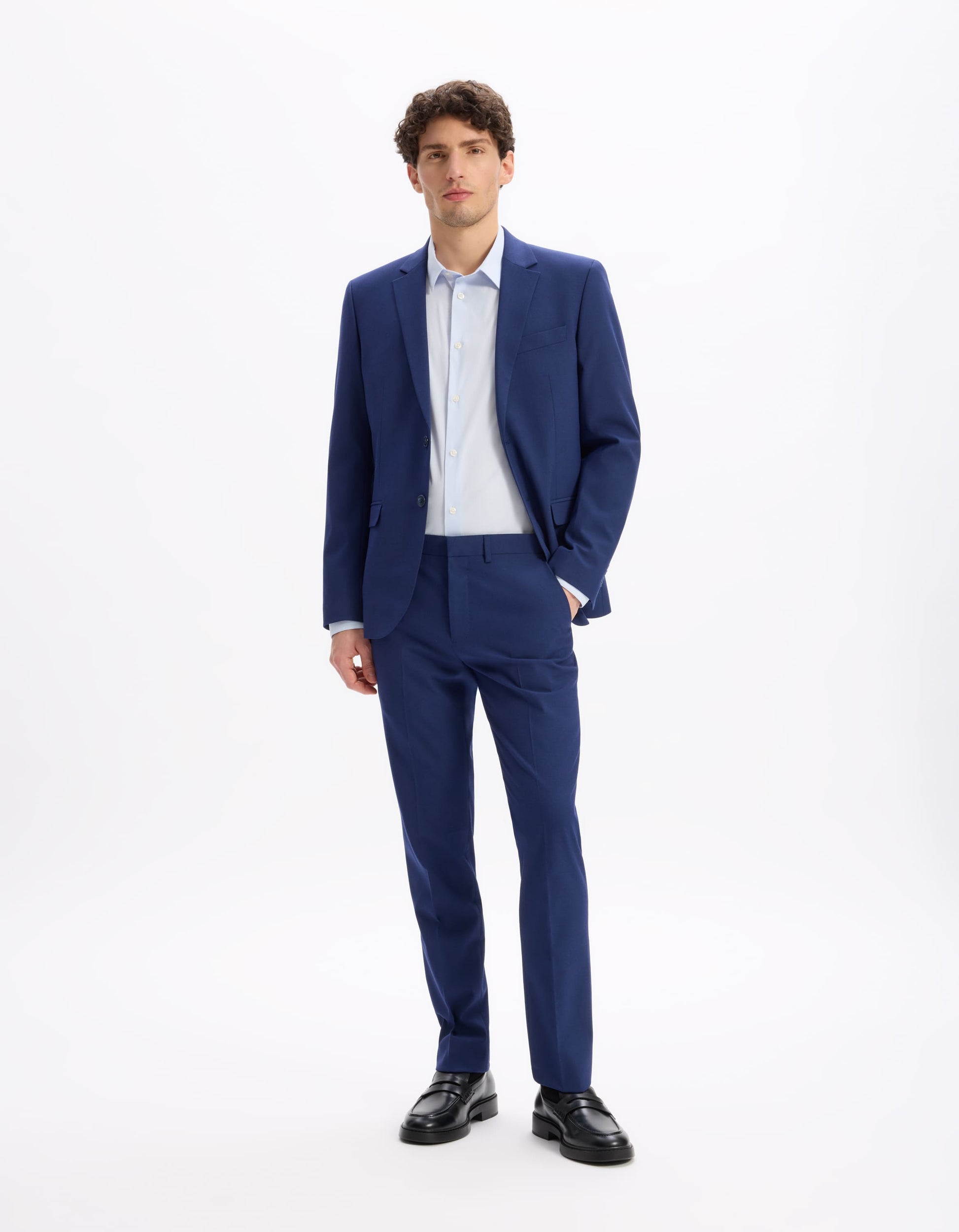 Buamaury Bleu Suit Jacket Celio