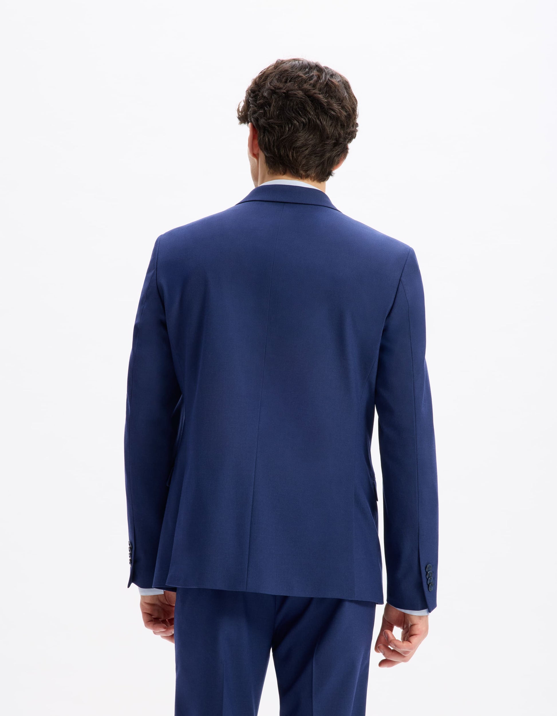 Buamaury Bleu Suit Jacket Celio