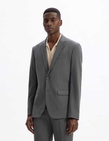 Buamaury Grey Suit Jacket Celio