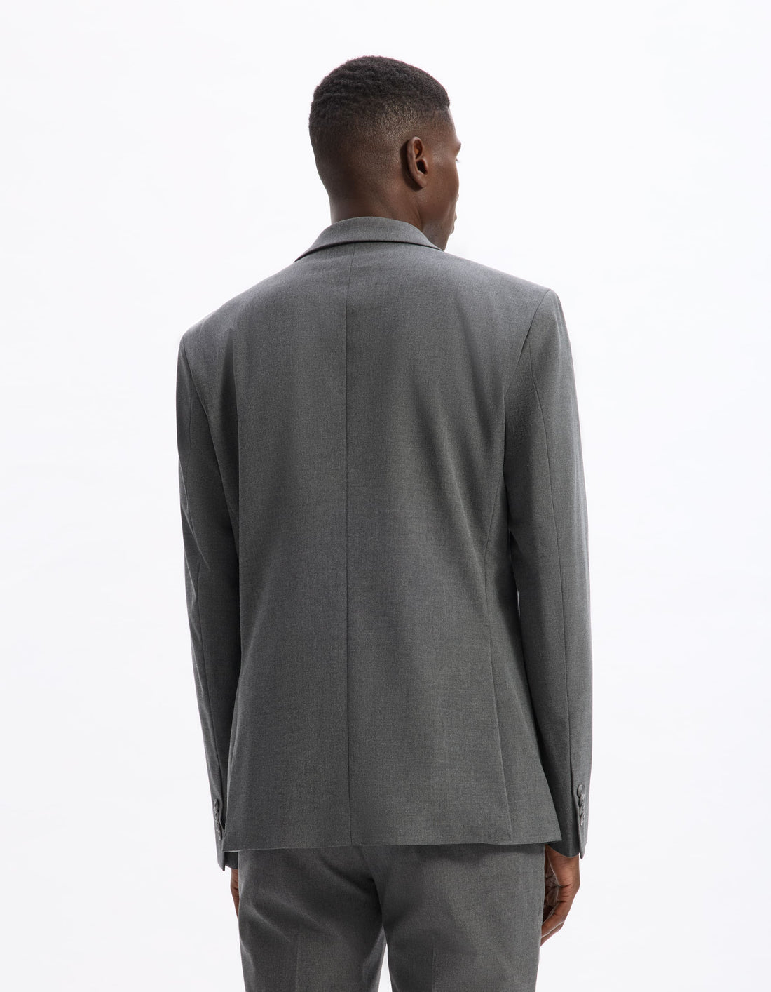 Buamaury Grey Suit Jacket Celio