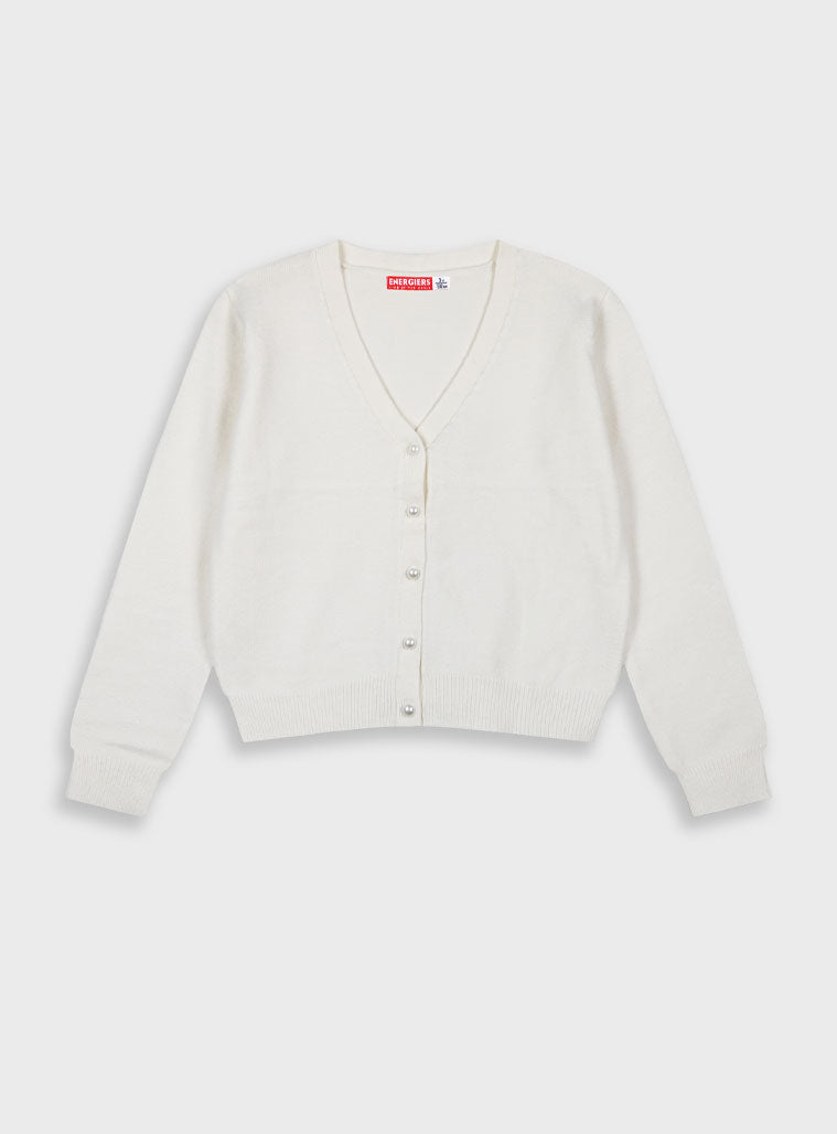 Children's Off White Girl'S Cardigan Energiers