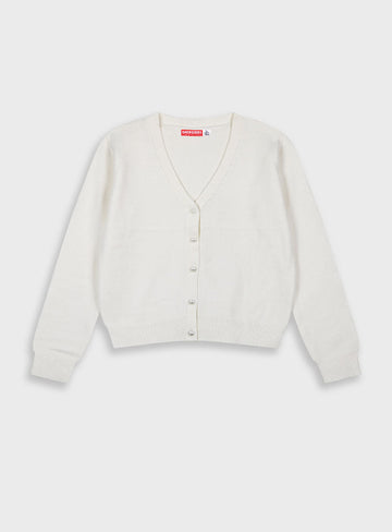Children's Off White Girl'S Cardigan Energiers