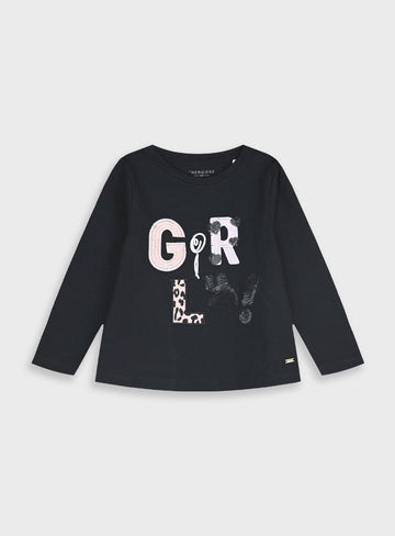 Children's Black Blouse For Girls Energiers