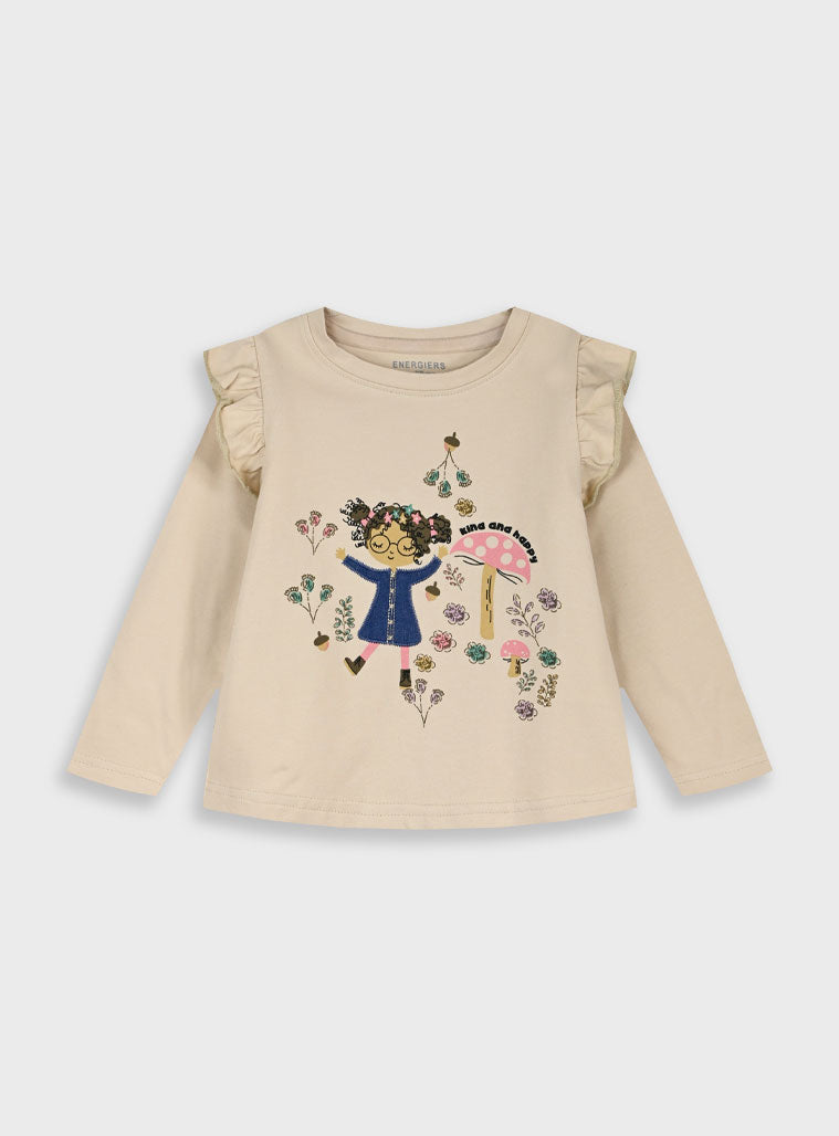 Children's Offwhite Blouse For Girl Energiers