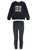 Children's Black Set(Blouse,Leggings) For Girl Energiers