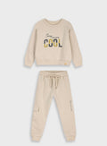 Children's Offwhite Tracksuit For Girl Energiers