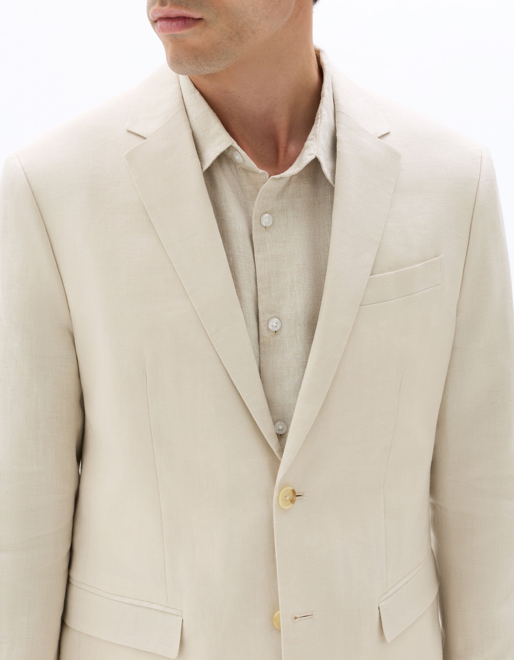 Slim fit suit jacket 100% linen Celio