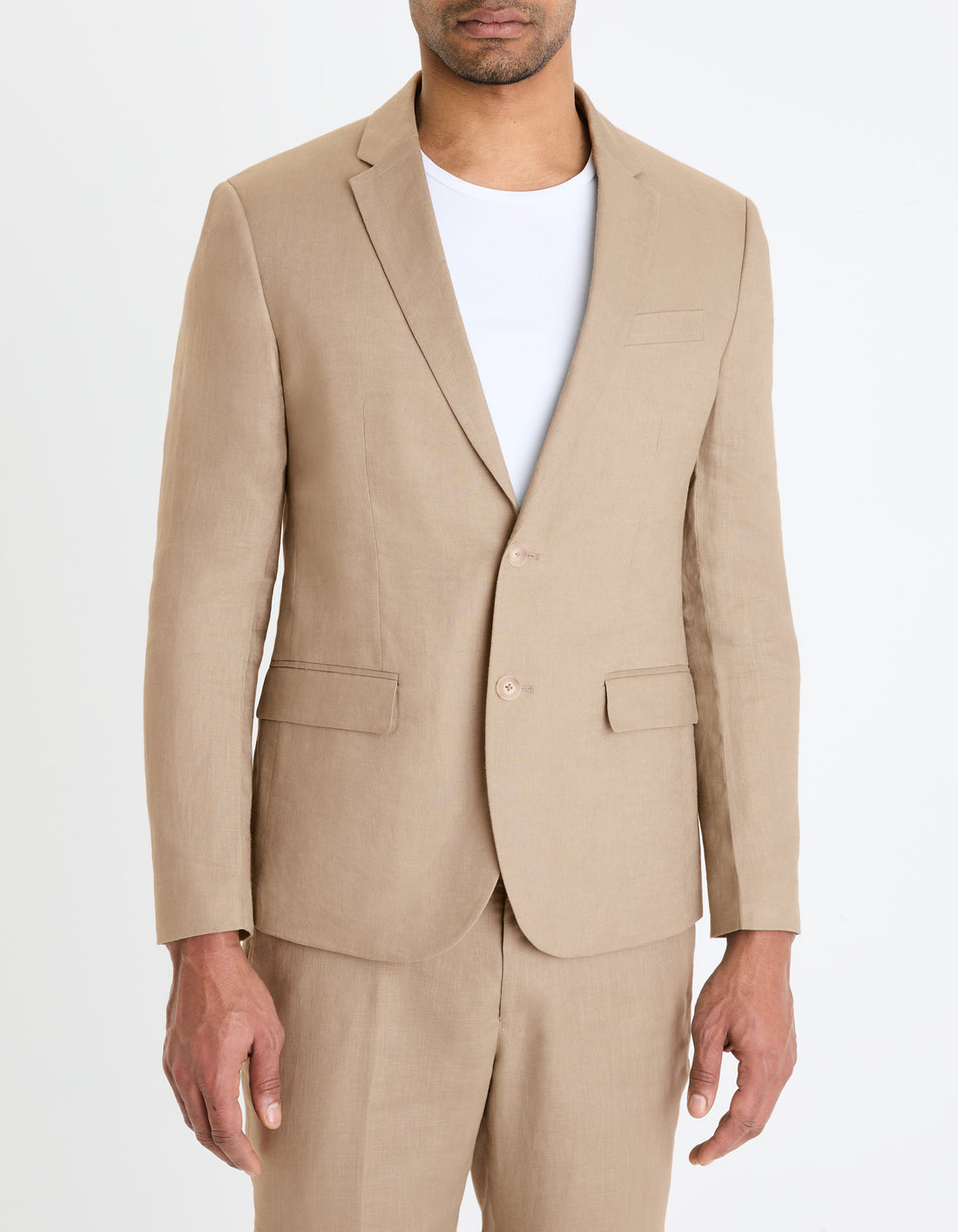 Veste de costume slim lin