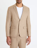 Veste de costume slim lin