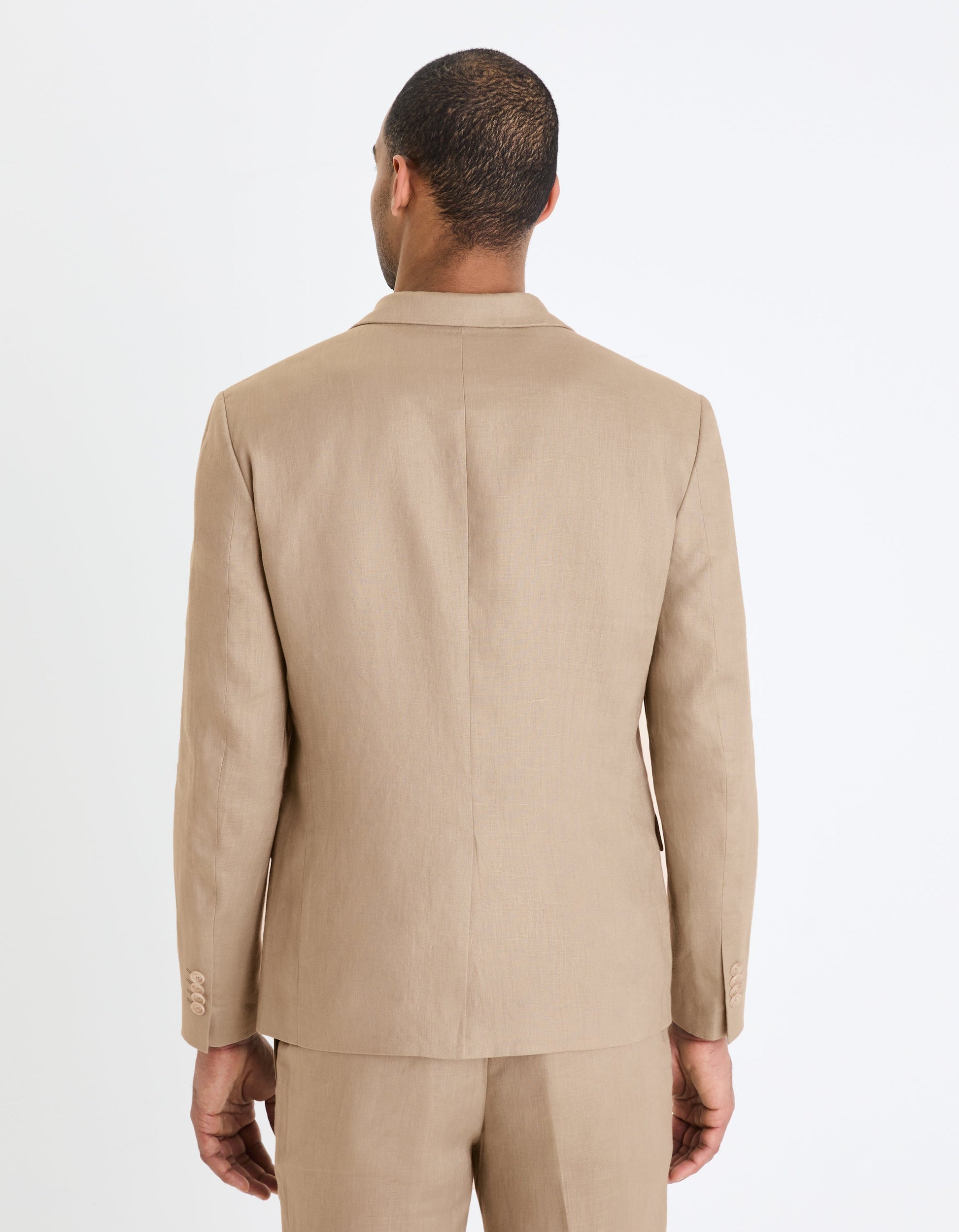 Veste de costume slim lin