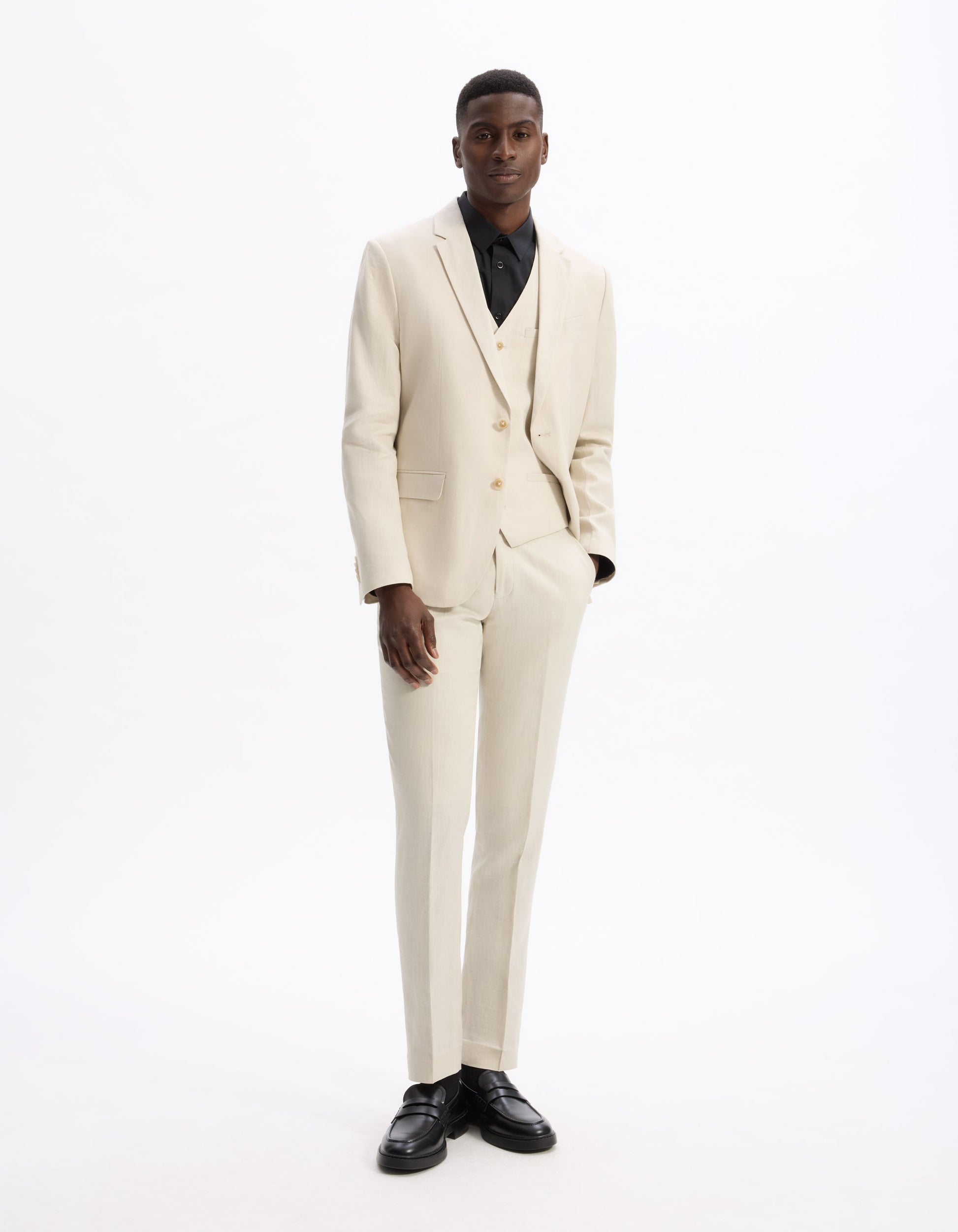 BOHOT2 NATUREL SUIT PANTS Celio