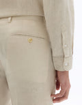 Slim fit suit trousers 100% linen Celio