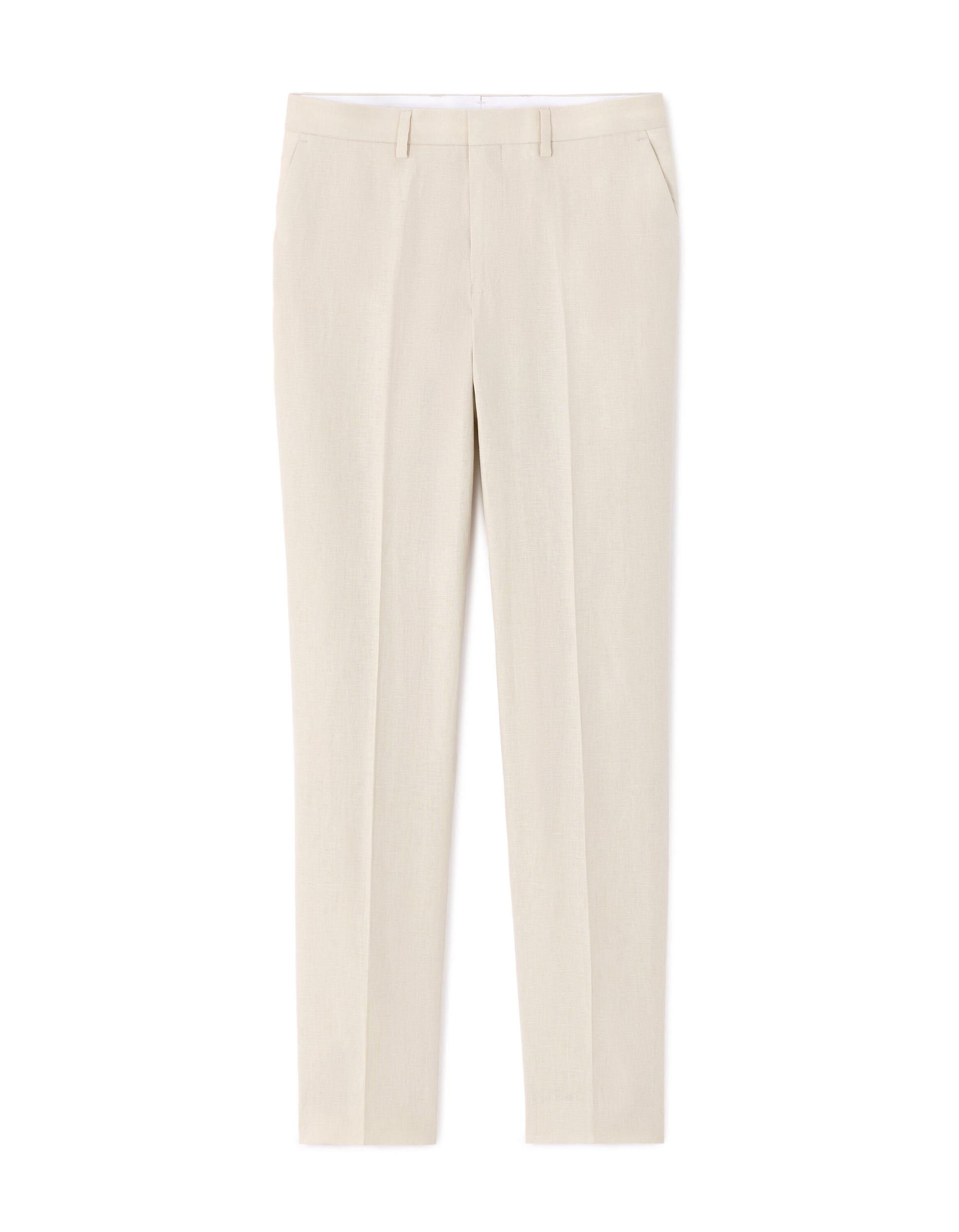 Slim fit suit trousers 100% linen Celio