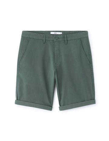 Stretch Cotton Chino Bermuda Shorts Celio