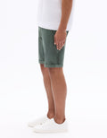 Stretch Cotton Chino Bermuda Shorts Celio
