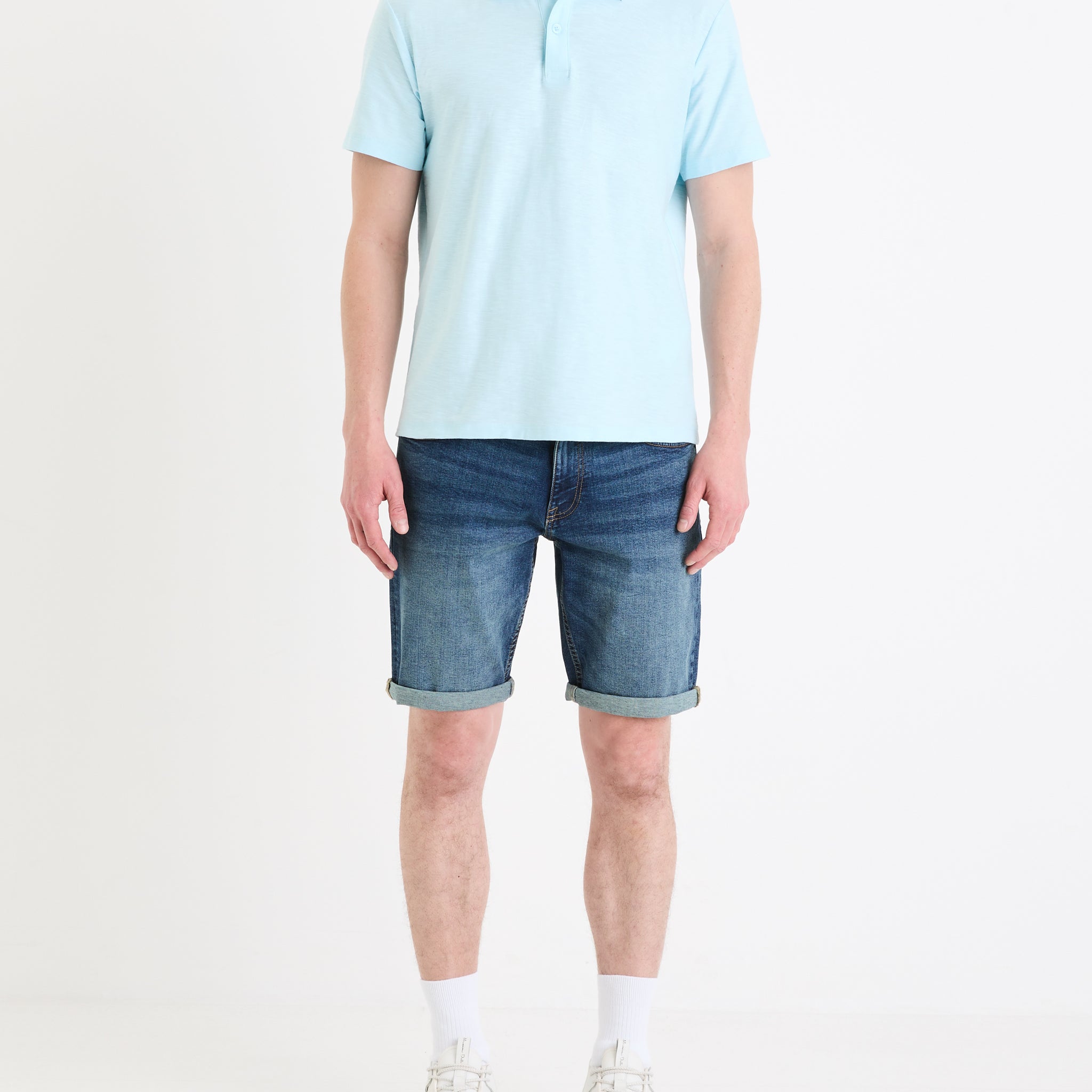 Bofirstbm Double Stone Denim Bermuda
