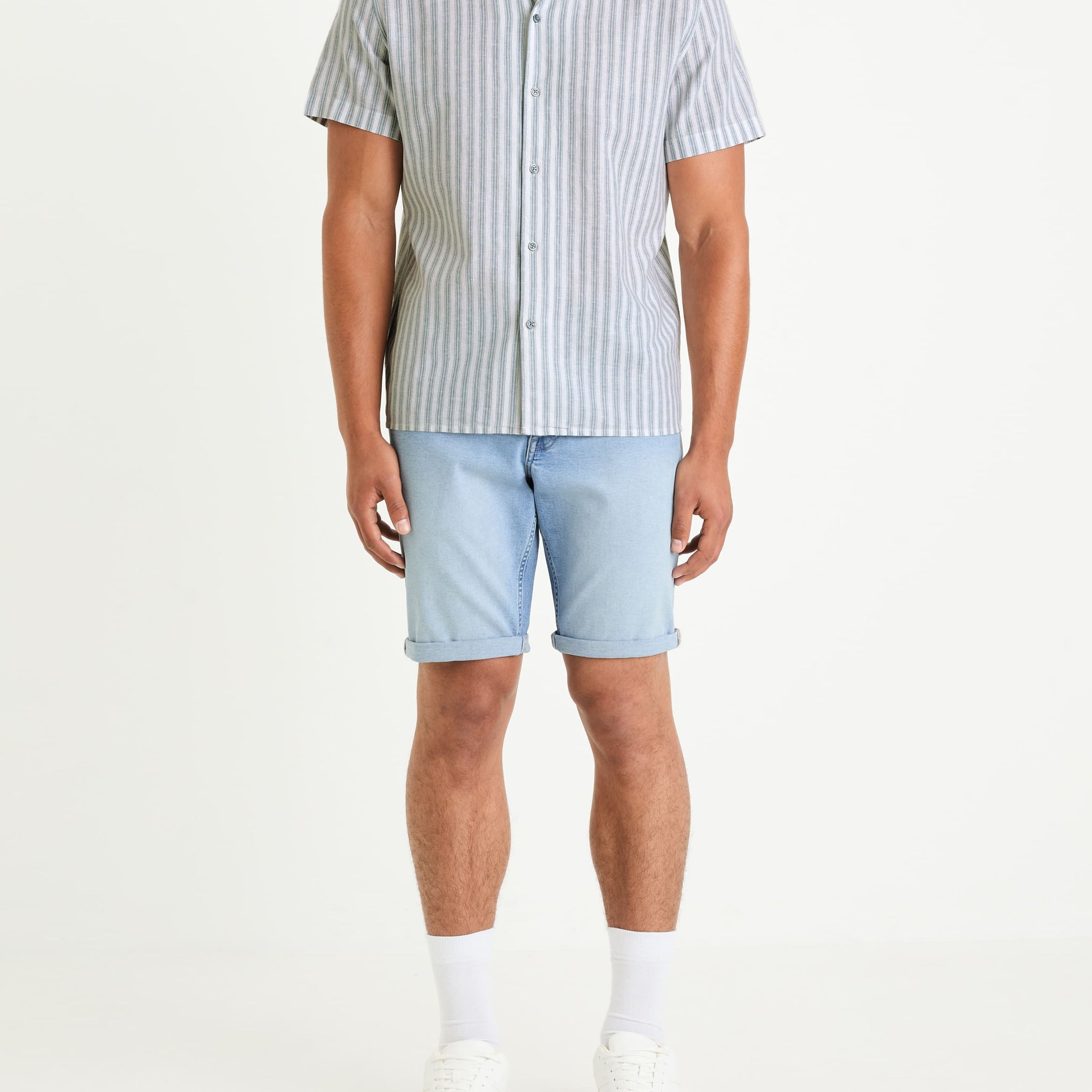 Bofirstbm Bleached Denim Bermuda