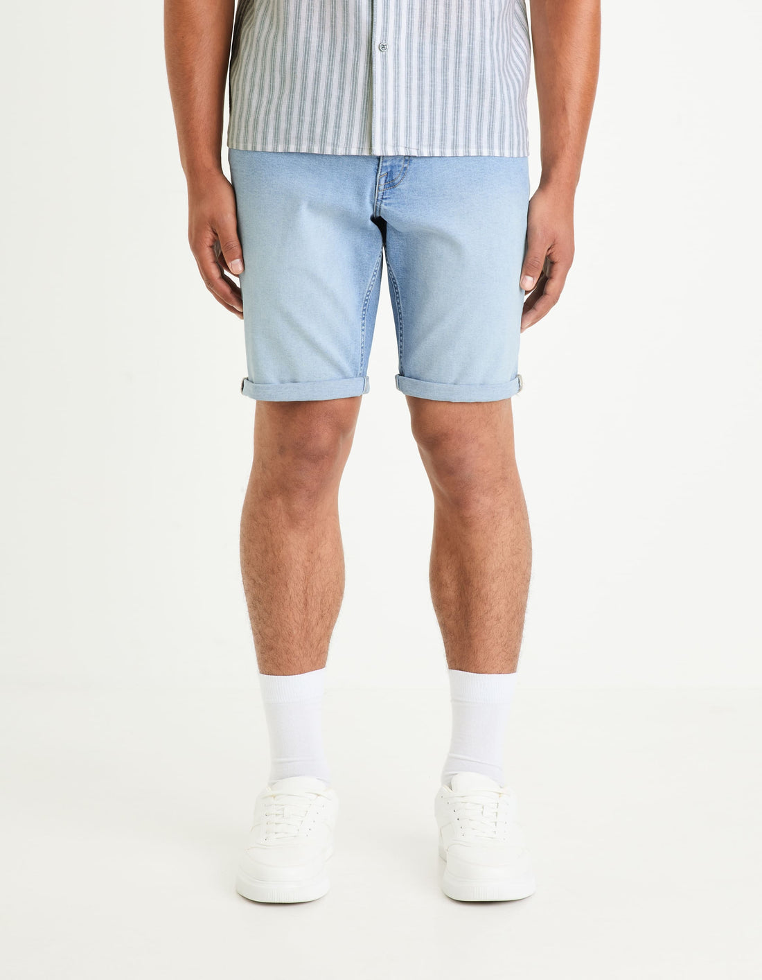 Bofirstbm Bleached Denim Bermuda
